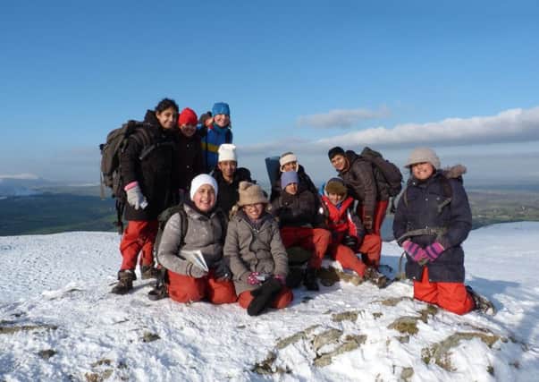Young people on an Outward Bound course