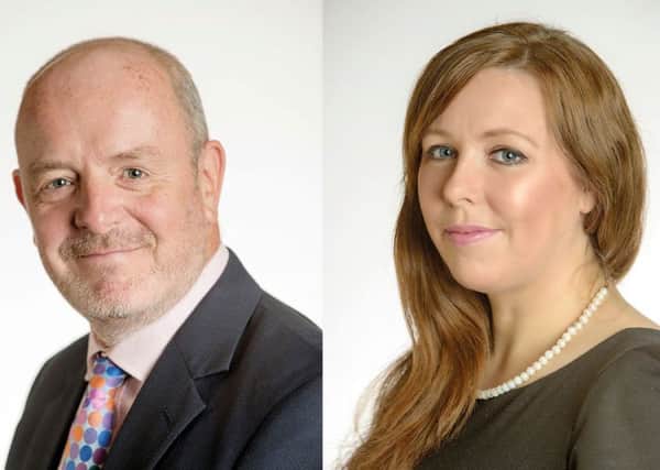 Derek Hogg and Collette Miller lead Harper Macleod's housing team. Picture: Contributed