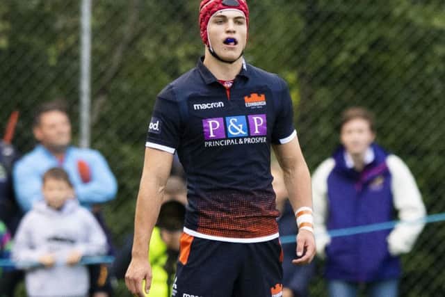 Jack Blain played for Edinburgh in the pre-season friendly match against Bath at Meggetland. Picture: SNS/SRU