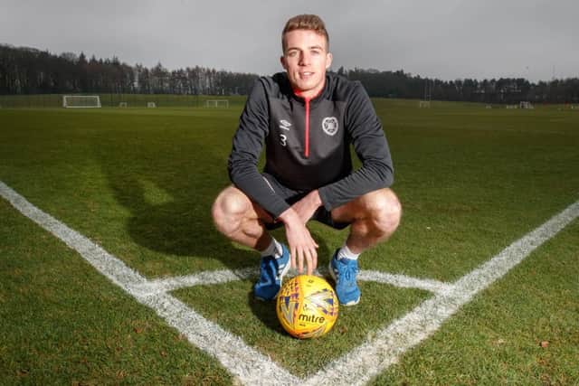 Conor Shaughnessy says he has learned a lot playing alongside Hearts captain Christophe Berra. Picture: Steve Welsh.