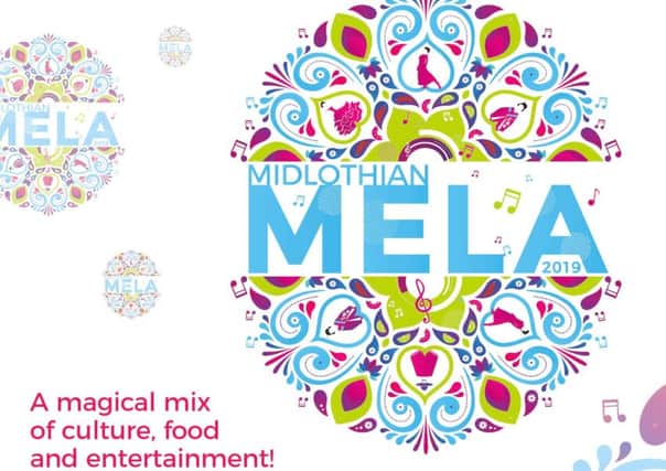 The council's promotional poster for Midlothian Mela 2019.