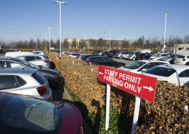 Staff car parks at the Gyle. Government proposals to charge employee's to park at their work are being considered. 
Picture: Ian Rutherford