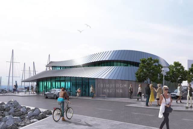 An artists impressions show the proposed buildings and offices at Granton Marina which are set to be approved on Wednesday