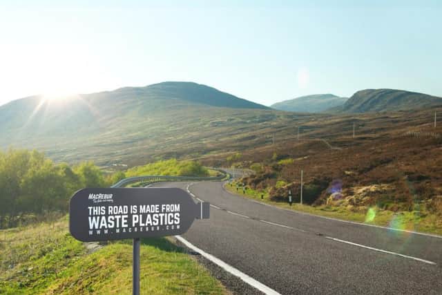 1km of road would use 684,000 plastic bottles