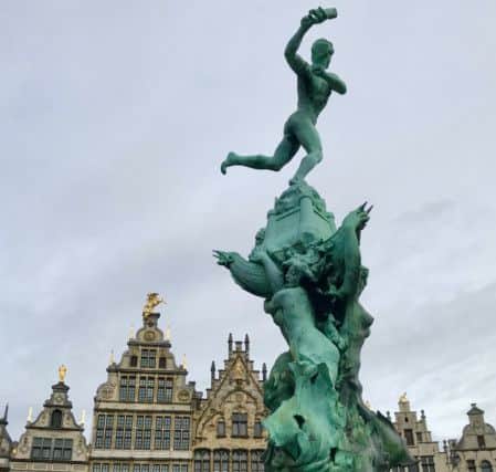 The Brabo fountain in Antwerp.