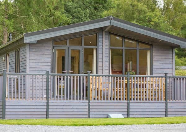 One of the 11 Woodland Lodges at Blair Castle, Blair Atholl