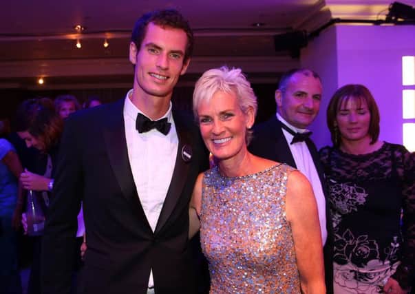 Andy Murray and Judy Murray at the Winners Ball after his 2013 Wimbledon win. Picture: Julian Finney/Getty Images