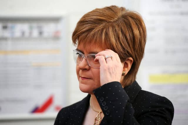 Nicola Sturgeon visited Forth Valley College in Grangemouth yesterday as part of Scottish Modern Apprenticeship Week. Picture: Michael Gillen