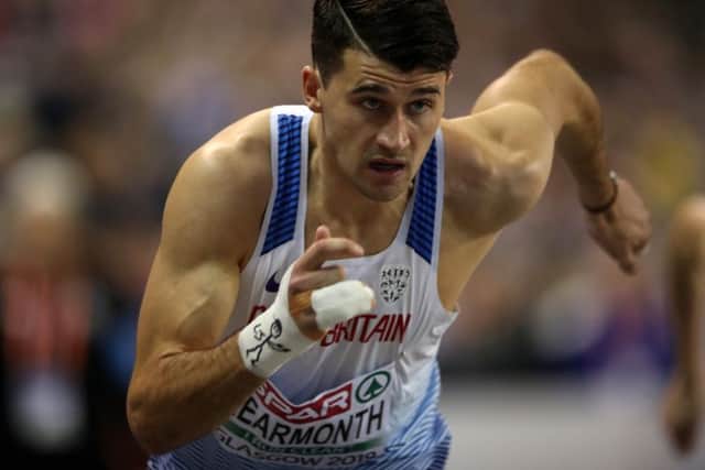 Guy Learmonth of Great Britain competes during the Mens 800m during the European Athletics Indoor Championships at the Emirates Arena (Photo by Ian MacNicol/Getty Images)