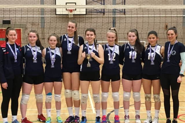 Members of City of Edinburgh Volleyball Club are celebrating after becoming under-16 Scottish Volleyball League champions again