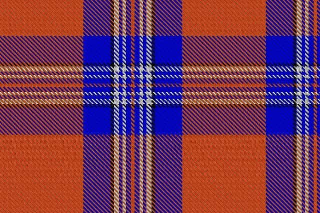 Originally designed in 1969 as the Barr tartan, by Howe design. It was redesigned in 97 and the name was changed to Irn Bru. The colours are based on the brand label.