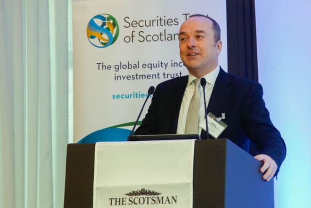 Scotsman Conference "Investment 2019" at The Principle Charlotte Square 05/03/19 David Coombs of Rathbones