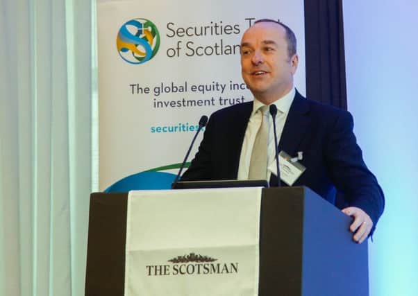 Scotsman Conference "Investment 2019" at The Principle Charlotte Square 05/03/19 David Coombs of Rathbones