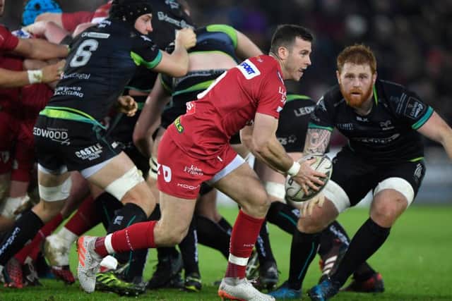 Scarlets and Ospreys meet in a PRO12 match in 2016. Picture: Getty Images