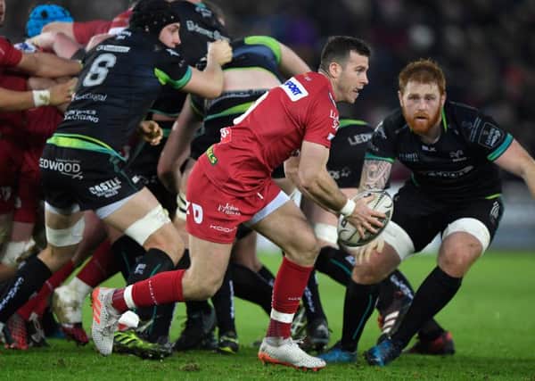 Scarlets and Ospreys meet in a PRO12 match in 2016. Picture: Getty Images
