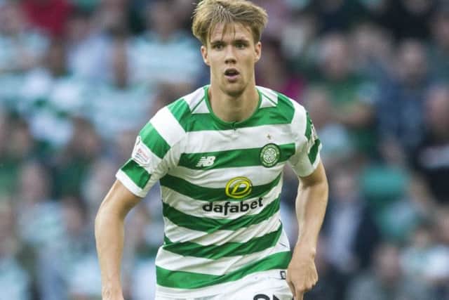 Celtic defender Kristoffer Ajer has called for action to stop missile throwing. Picture: Jeff Holmes/PA Wire