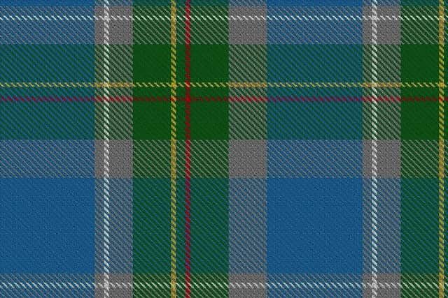This asymmetric tartan was designed by three professors at Three Rivers Community College in Norwich, Connecticut and was signed into law by and Governor John Rowland in May 1995.