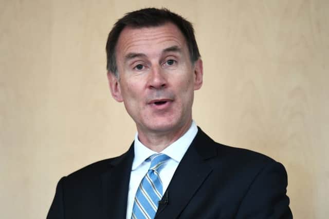 Foreign Secretary Jeremy Hunt says the RT show could create the impression the former first minister and SNP do not understand the difference between good and evil. Picture: John Devlin