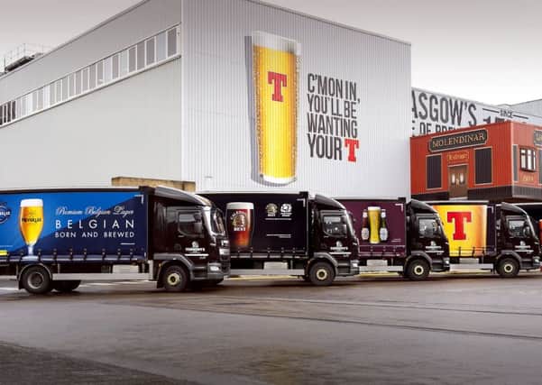 The Tennent's owner is forecasting full-year figures to be at the upper end of market estimates.  Picture: Andy Buchanan