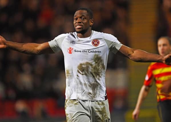 Hearts striker Uche Ikpeazu. Picture: SNS