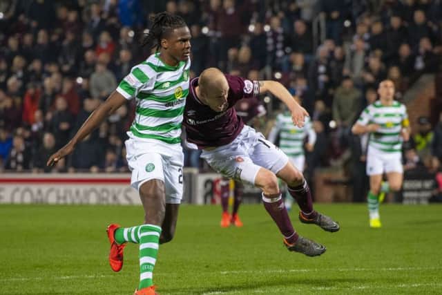 Steven Naismith suffered his knee injury in last months league clash with Celtic and has now been ruled out of action for two months. Picture: SNS.