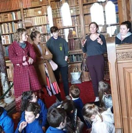 North Bute pupils at Mount Stuart.