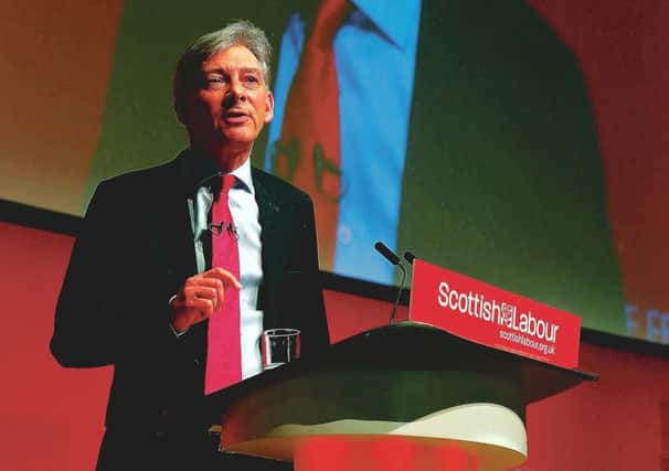 Scottish Labour leader Richard Leonard delivers his keynote speech. Picture: Andrew Milligan/PA Wire