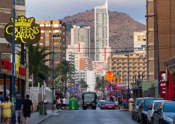 Calle Gerona in Benidorm.