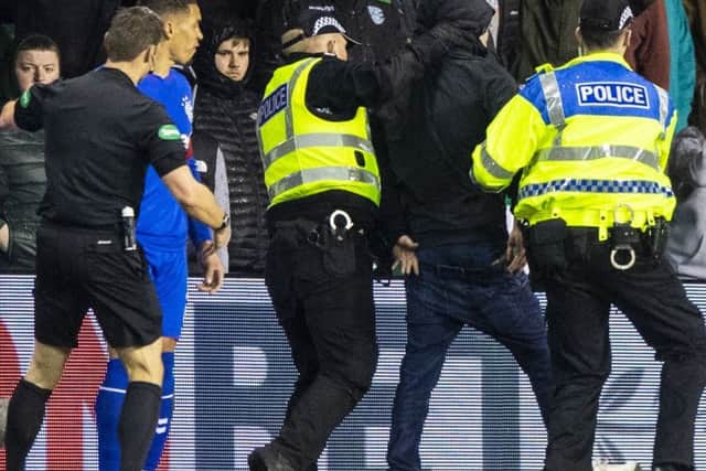 James Tavernier was confronted by a fan at Easter Road