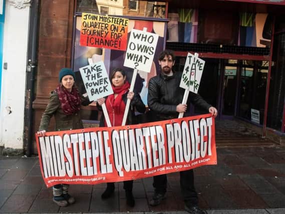 Midsteeple Quarter campaigners in Dumfries.