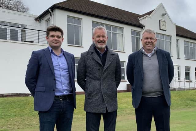 Brendan McKenna, managing director at ProDreamUSA, founder Lorne Kelly and Scottish Golf CEO Andrew McKinlay are excited about the new partnership.