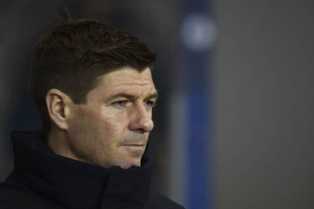 Steven Gerrard admitted he was "angry" in the wake of Rangers' cup exit. Picture: SNS Group
