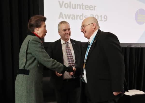 Thomas Saveall won the Project Spotlight Volunteer award at the Citizens Advice Scotland conference. He was presented with a silver Quaich by HRH Princess Anne. Picture - Stewart Attwood



All images © Stewart Attwood Photography 2019.  All other rights are reserved. Use in any other context is expressly prohibited without prior permission. No Syndication Permitted.