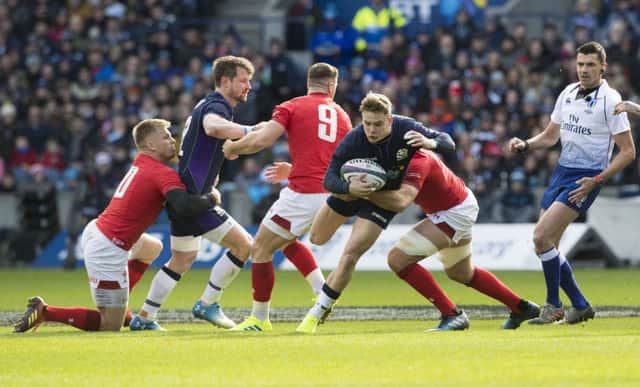 Scotland's Darcy Graham in action against Wales in the Guinness Six Nations clash last weekend. Picture: SNS Group