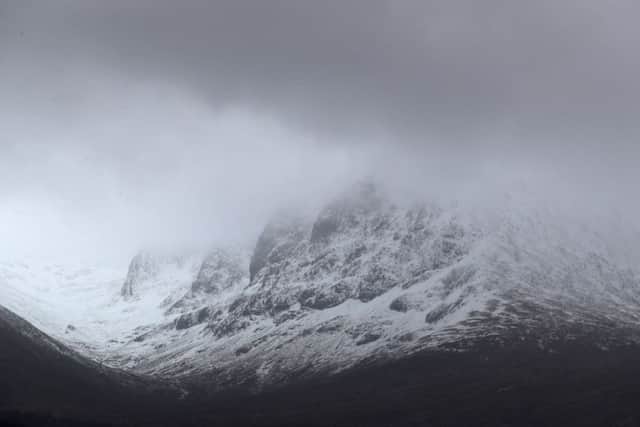 A view of the North Face of Ben Nevis mountain in Scotland. Picture: Andrew Milligan/PA Wire