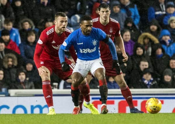 Jermain Defoe in action against Aberdeen. The forward is confident Rangers are moving in the right direction. Picture: SNS Group