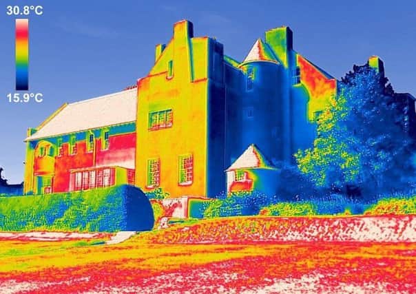 Thermographic imaging has revealed the severity of water damage to a renowned Charles Rennie Mackintosh property