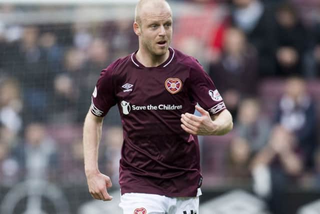 Steven Naismith is desperate to play a part in Hearts' end-of-season run-in. Picture: SNS.