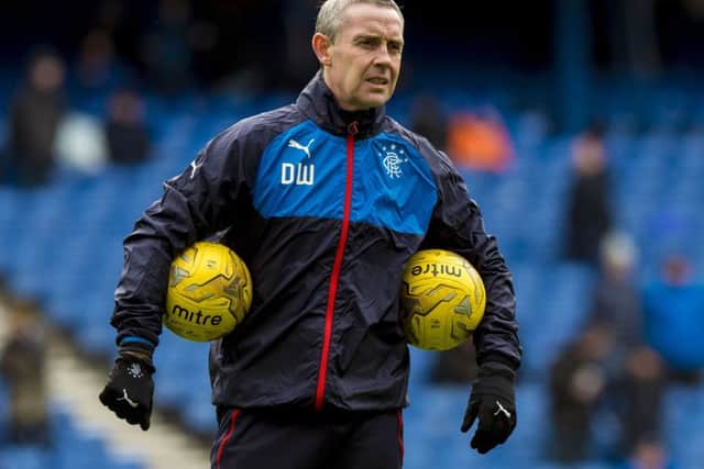 David Weir, pictured in 2016 when he was assistant manager of Rangers, now has a role with English Premier League side Brighton. Picture: SNS.