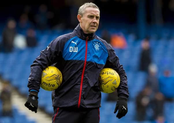 David Weir, pictured in 2016 when he was assistant manager of Rangers, now has a role with English Premier League side Brighton. Picture: SNS.