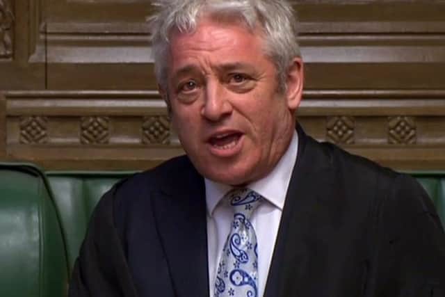 The incident was condemned as 'despicable' by John Bercow. Picture: PA
