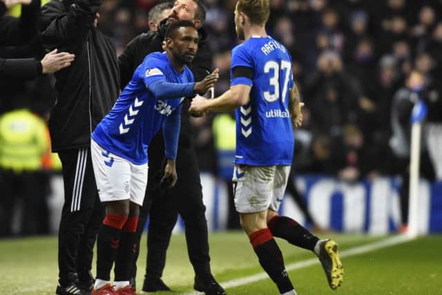 Jermain Defoe has been used as a substitute recently for Rangers. Picture: SNS