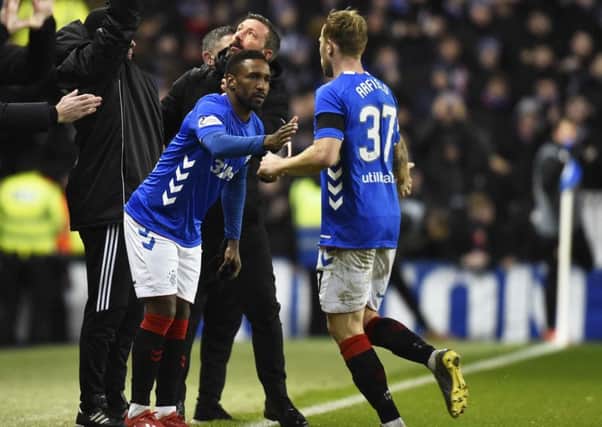 Jermain Defoe has been used as a substitute recently for Rangers. Picture: SNS