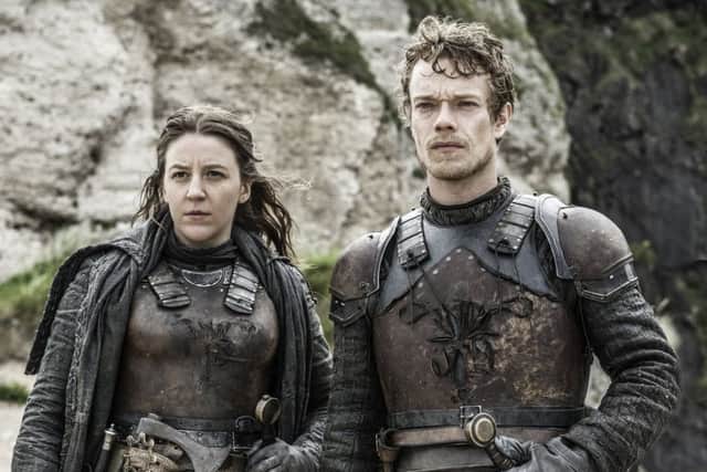 Whelan with Alfie Allen, who plays her brother Theon