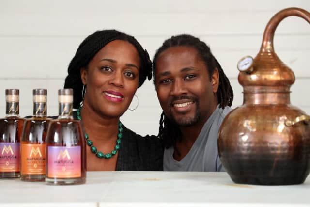 Jacine and Paul Rutasikwa, founders of Livingston-based distiller Mattuga Beverages, will be among the key speakers at the event. Picture: Stewart Attwood