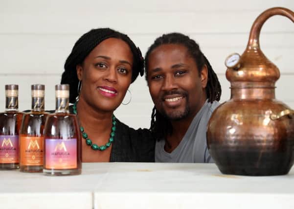 Jacine and Paul Rutasikwa, founders of Livingston-based distiller Mattuga Beverages, will be among the key speakers at the event. Picture: Stewart Attwood