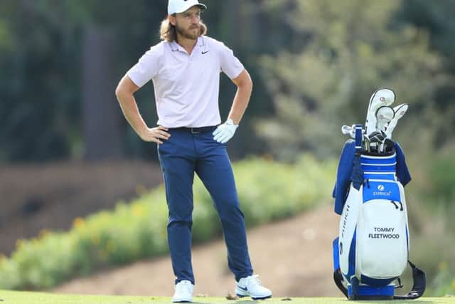 Tommy Fleetwood shares the lead with Rory McIlroy at the halfway stage in the $12.5 million event in Florida. Picture: Getty Images