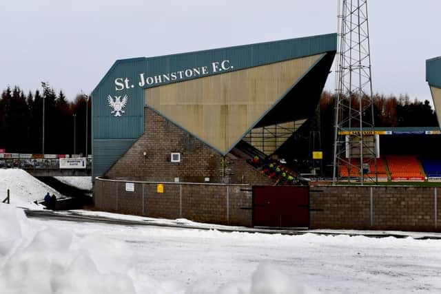 St Johnstone's match with St Mirren has been postponed due to snow. File picture: SNS Group