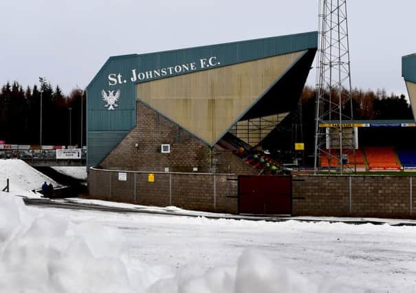 St Johnstone's match with St Mirren has been postponed due to snow. File picture: SNS Group