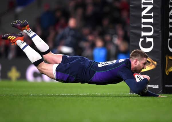 Finn Russell scores Scotland's fifth try. Picture: Laurence Griffiths/Getty Images